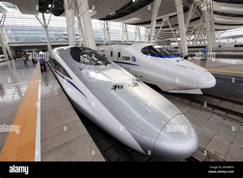 File Crh China Railway High Speed Trains Are Pictured At The