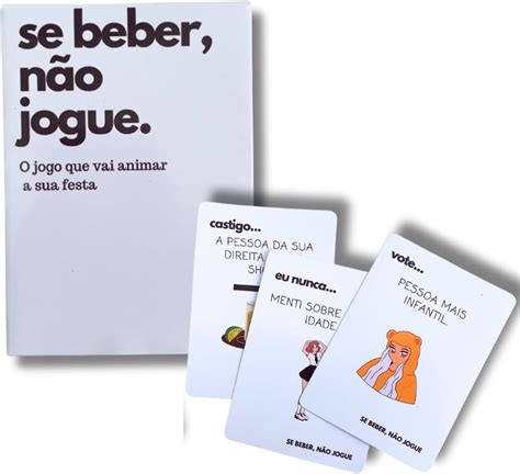 Se Beber Não Jogue Jogo Base 130 cartas perfeito para noite de jogos