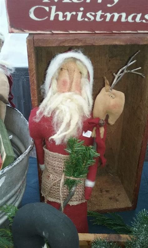 Olde Santa By Olde Front Porch Primitives Primitive Santa Santas