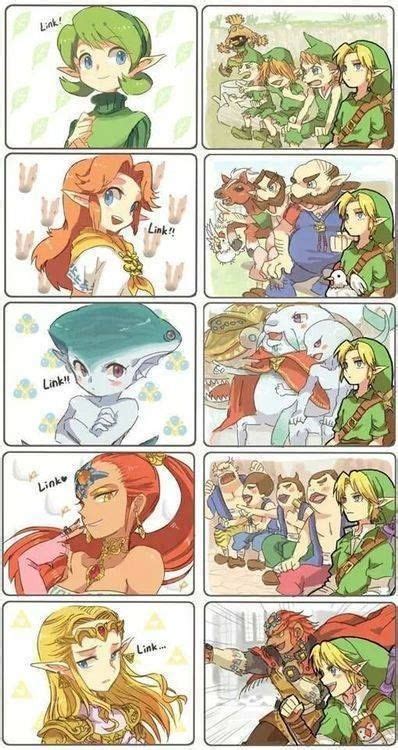 Links Harem Legend Of Zelda Memes Legend Of Zelda Zelda Funny