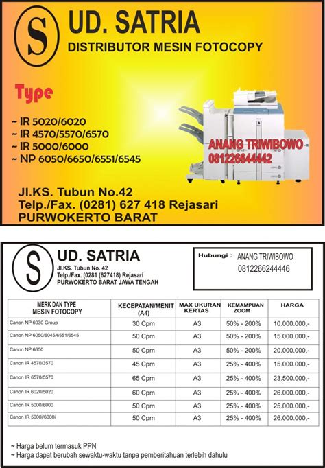 Brosur Fotocopy