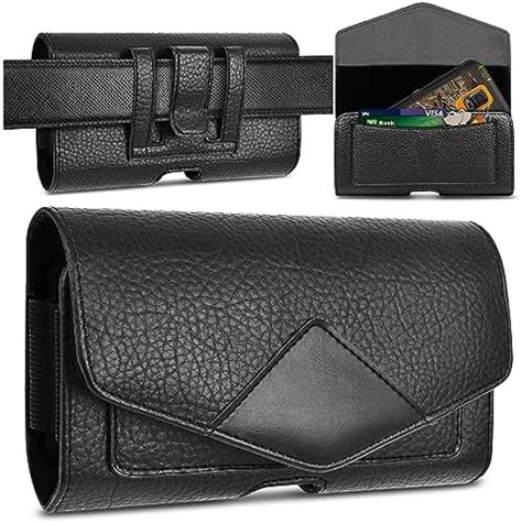 Amazon Ebizcity Leather Phone Holster For Men Belt Cell Phone