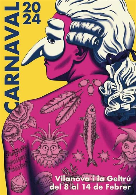 Un Carnestoltes Retro I Tatuat Imatge Del Carnaval De Vilanova