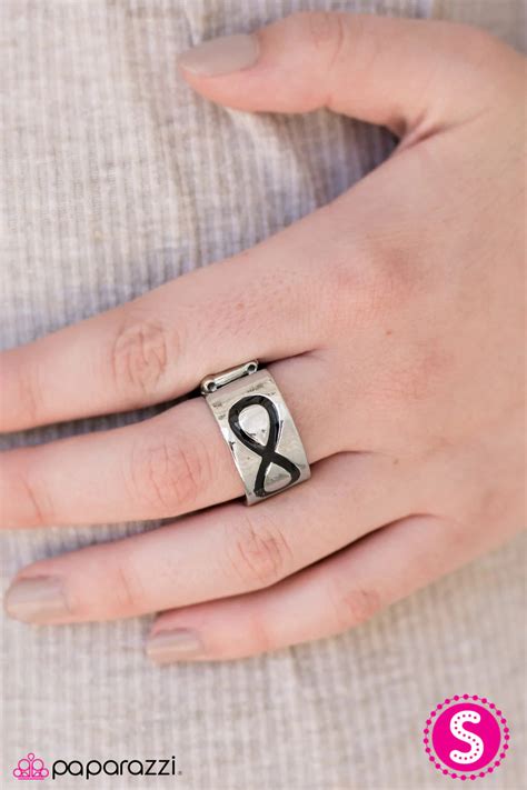 Paparazzi Ring ~ Timeless Sophistication Black Paparazzi Jewelry Online Store