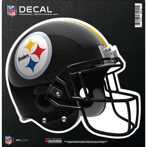 Pittsburgh Steelers 12" x 12" Full Color Helmet Repositionable Decal