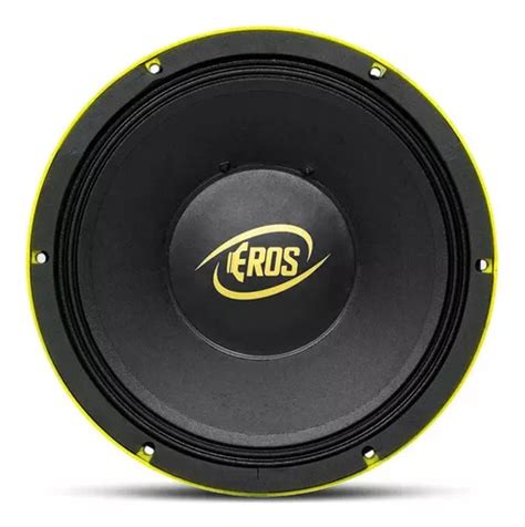 Alto Falante M Dio Grave Eros E Pro W Rms Ohms Cor Preto