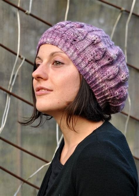 Woolly Wormhead Limpetiole Slouchy Lace Beret Knitting Pattern