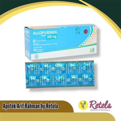 Jual ALLOPURINOL 300MG 1 STRIP 10 TABLET Shopee Indonesia