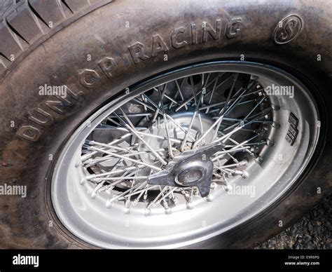 A Classic Dunlop Racing Tire With Spokes Stock Photo Alamy