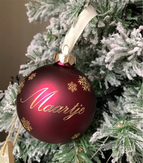 Custom Made Christmas Baubles Personalized Christmas Balls Tree Ornaments Custom Name Balls