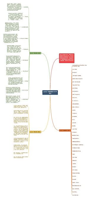 运动会广播稿1000字精选思维导图编号c3354567 Treemind树图