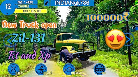 New Truck Open Zil Test Rt And Xp Forest Map Rthd Off Road Game