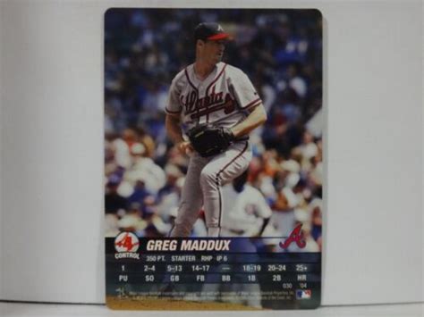 Mlb Showdown Greg Maddux Atlanta Braves Ebay