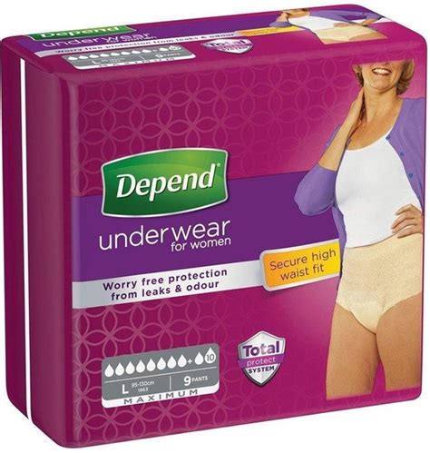 Depend Pants Voor Vrouwen Maximum Maat L Bol