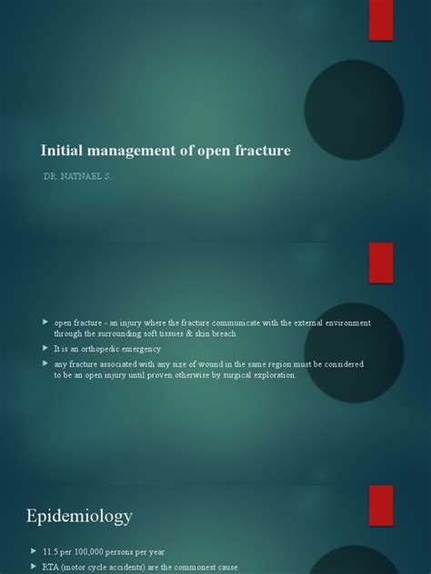 Initial Management Of Open Fracture Pdf