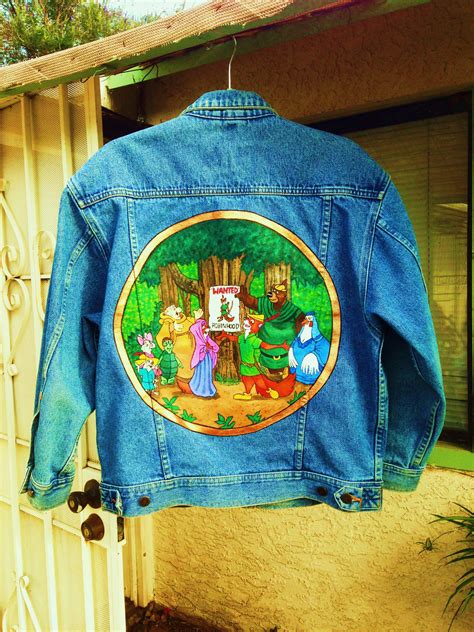 Hand Painted Robin Hood Denim Jacket By Bleudoor On Instagram Disney