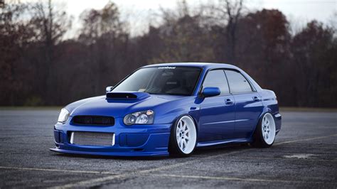 subaru impreza, wrx sti, subaru, tuning, blue 4k - Free 4k Wallpapers ...