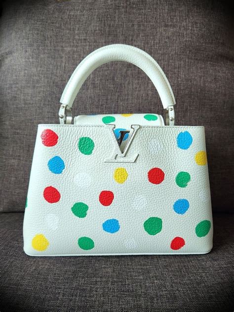 NEW LV X YK White Capucines BB Yayoi Kusama Luxury Bags Wallets