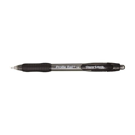 Paper Mate Profile Retractable 10mm Ball Pen Black 2 Pack Warehouse