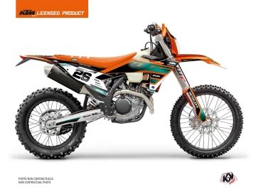 kit déco motocross ktm sizzle vert Kutvek