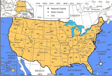 USA Latitude Map | Printable Map Of USA