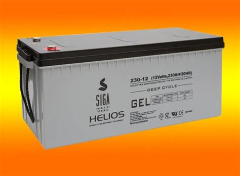 Blei Gel Batterie V Ah Helios Solar Batterie Basi Hel