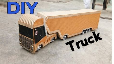 How To Make Powerful Cardboard Container Truck DIY Container Truck