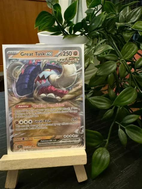 Pok Mon Tcg Great Tusk Ex Scarlet Violet Paldean Fates Holo