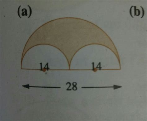 Find The Area And Perimeter Of The Shaded Region In Each Of The