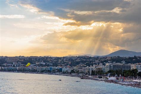 Nice France Shore And Beach With Prom Des Anglais Boulevard Le Carre