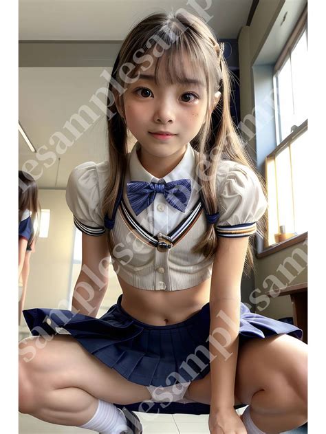 Yahoo オークション 4K高画質 制服しゃがみパンチラ6 AI美女グ