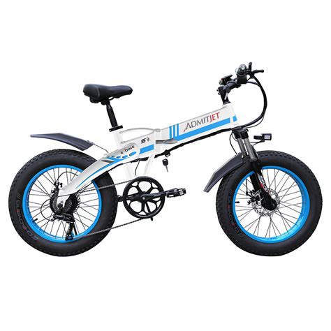 W Folding Electric Bike Fat Tire Ebike E Power Bicycle