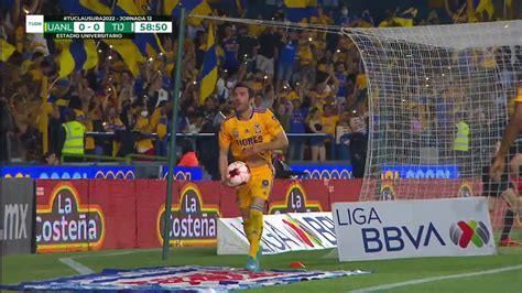 Goool Juan Vig N Anota Para Tigres Deportes Liga Mx Tudn Univision