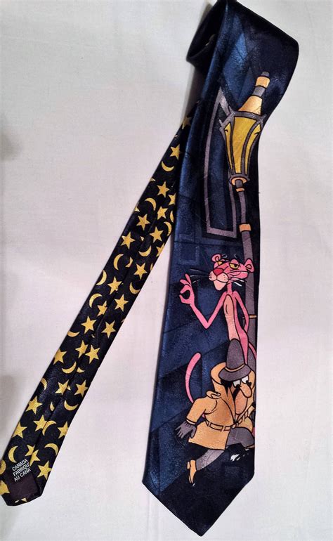 United Artists Pink Panther Mans Tie Noveltie 1994 100 Polyeste