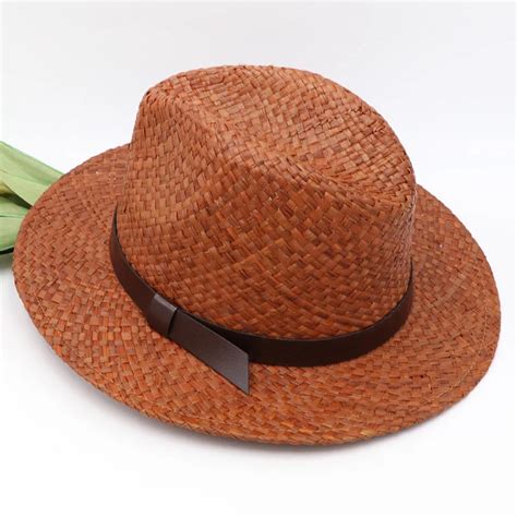 The Tall Hat Cowboy Hat Hand woven Rafi Straw Hat Panama Men And Women ...