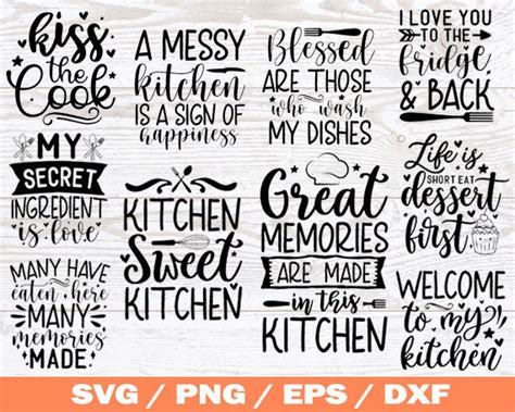 Funny Kitchen SVG Bundle Kitchen Saying Kitchen Sign Svg Etsy