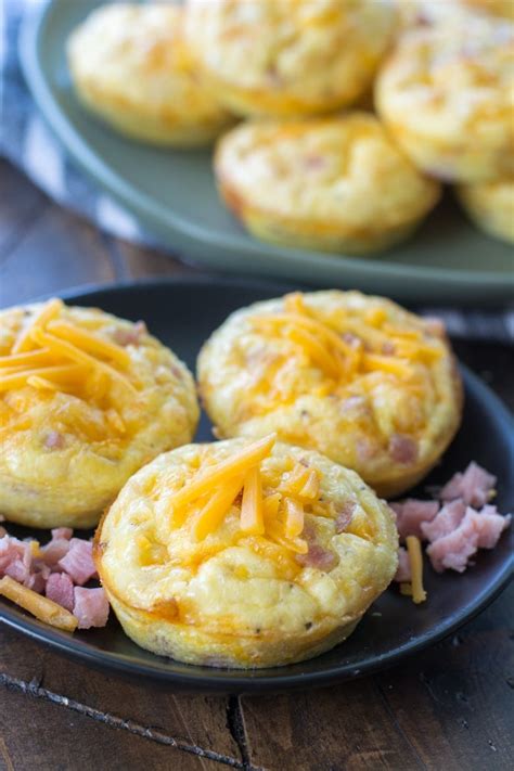 Keto Egg Muffins Recipe Ham Cheese Maebells