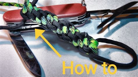 How To Tie Make A Paracord Spiral Round Knot Paracord Lanyard