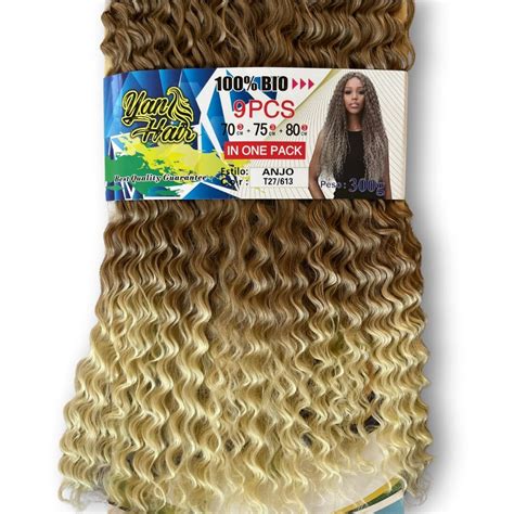 Kit Cabelo Jumbo Cacho Org Nico Anjo Telas P Crochet Braids