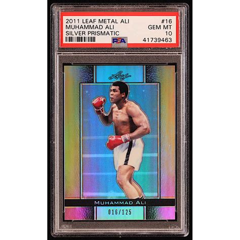 Muhammad Ali Leaf Muhammad Ali Metal Prismatic Silver