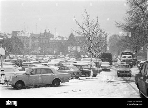 Chute de neige du siècle Banque d images noir et blanc Alamy