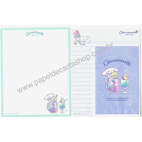 Ano Kit Conjuntos De Papel De Carta Cinamoroll Sanrio