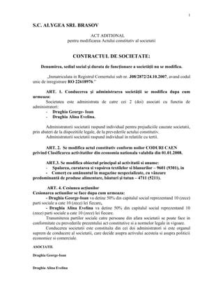 Act Aditional La Act Constitutiv Pdf