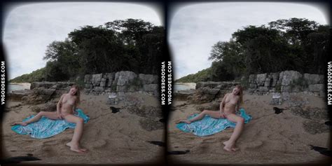 Kristina Masturbating And Showing Her Pussy On A Secluded Beach In Italy Vr Porn Video