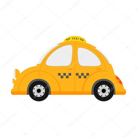 Coche De Taxi Pequeño Vector Gráfico Vectorial © Juliatim Imagen