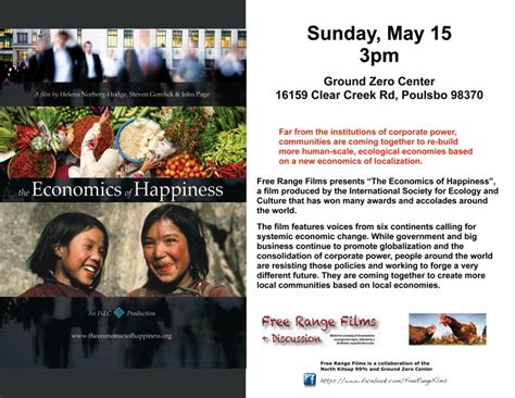 Economics Of Happiness Ground Zero Center For Nonviolent Action