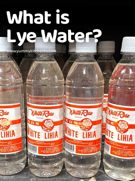 Lye Water Also Called Lime Water Or Lihiya Yummy Kitchen