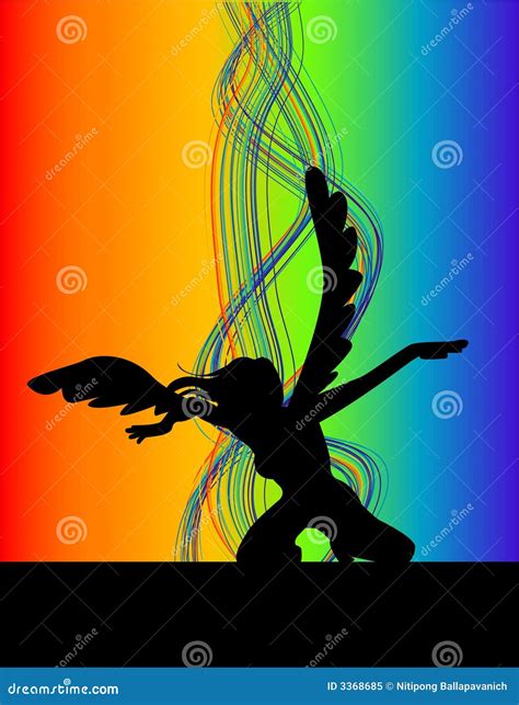 Dancing Angel Stock Vector Illustration Of Confidence 3368685