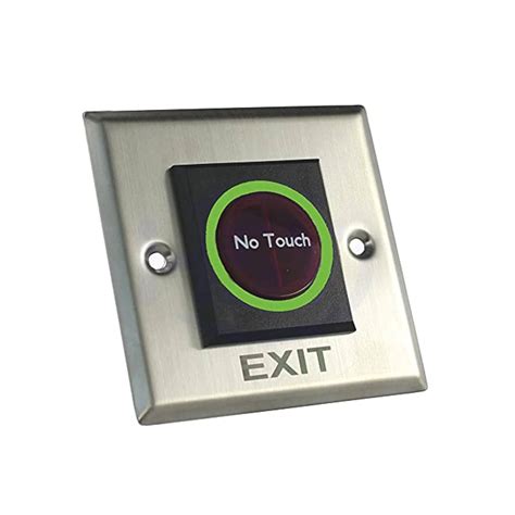 No Touch Stainless Steel Door Exit Switchtoucsh Free Exit Push Release