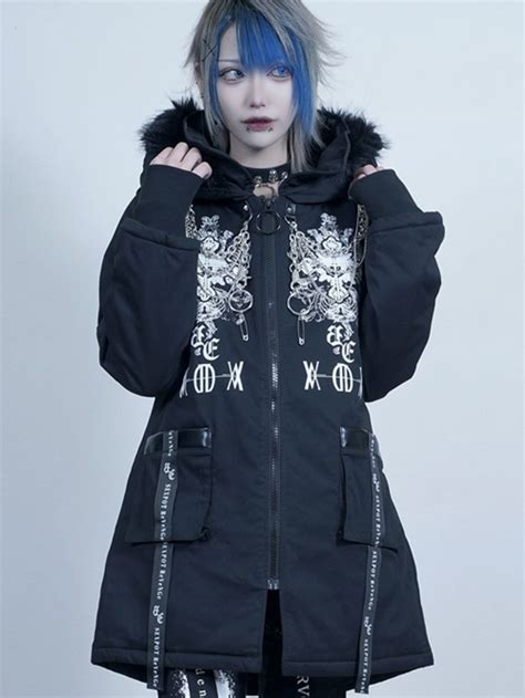 CDJapan Custom High Neck Hood Black Rock Coat M SB04067 10102 SEX